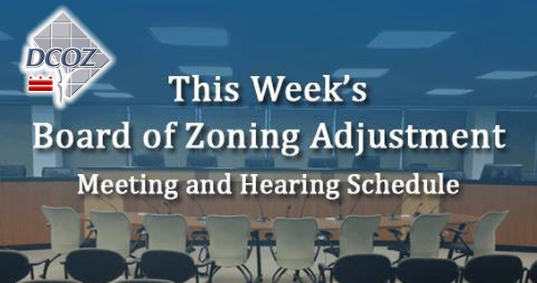 BZA Hearing and Meeting Schedule